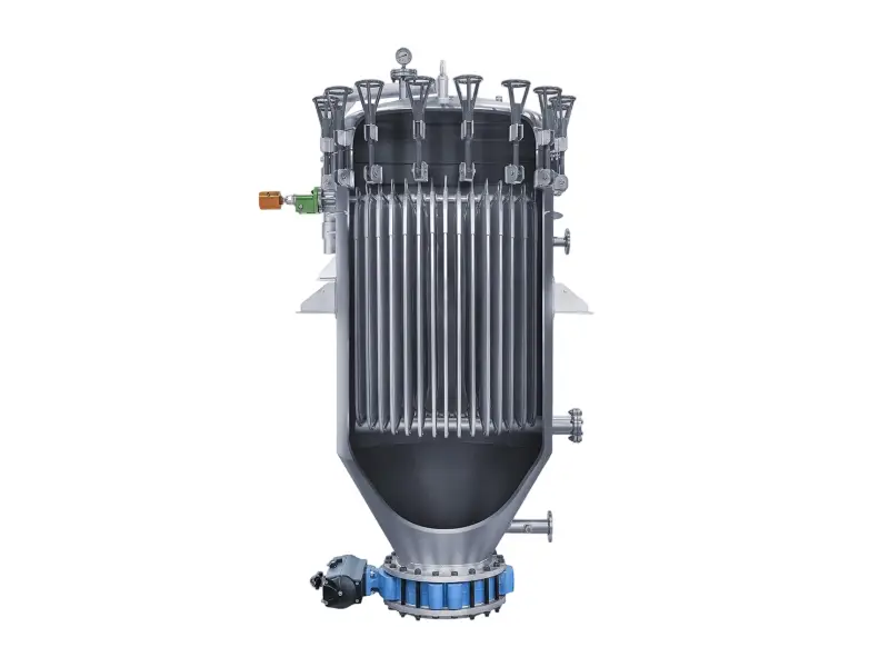 Horizontal leaf filter